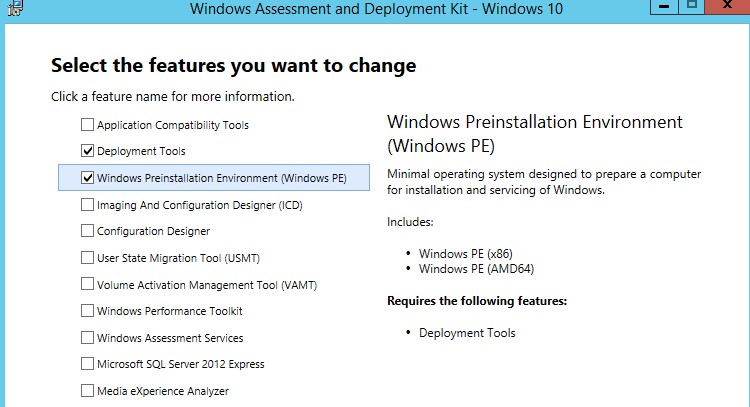 Deployment Tools + • Windows Preinstallation Environment