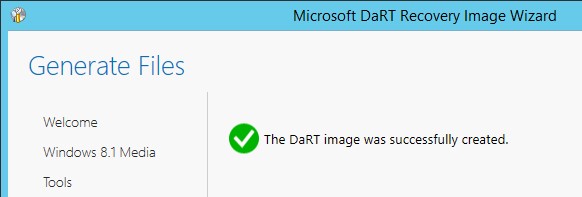 dart image was successfully created