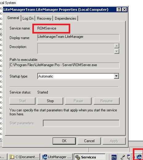 Служба LiteManagerTeam LiteManager (ROMServer)