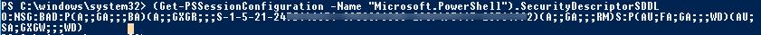 posh session SecurityDescriptorSDDL