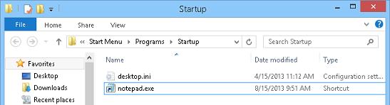 shell:startup в Win 8