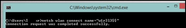 Как в windows 8 подключиться к wi-fi сети из командной строки