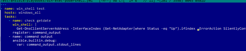 плейбук ansible для windows