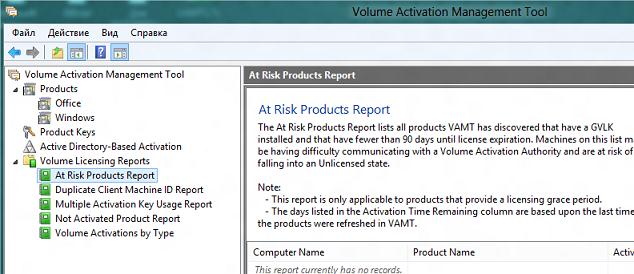 Лицензионыые отчеты в vamt 3.0