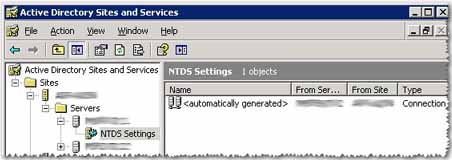 контроллер домена NTDS Settings контроллер домена NTDS Settings