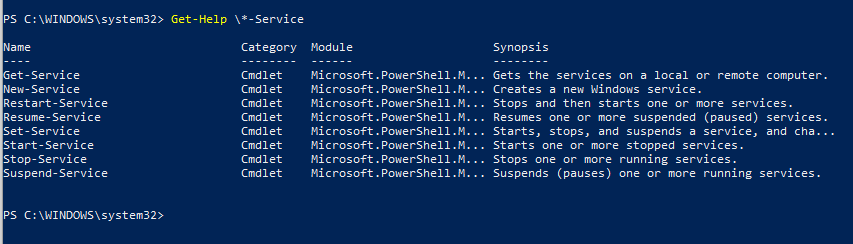 управление службами windows из powershell