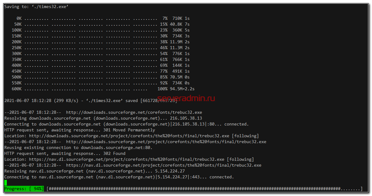 Установка шрифтов ttf-mscorefonts