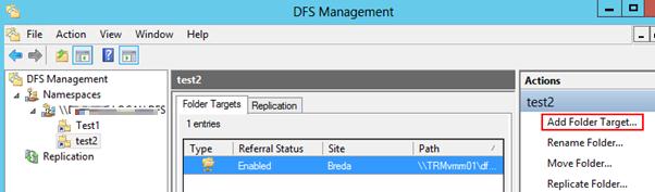 Добавление нового каталога в пространство dfs