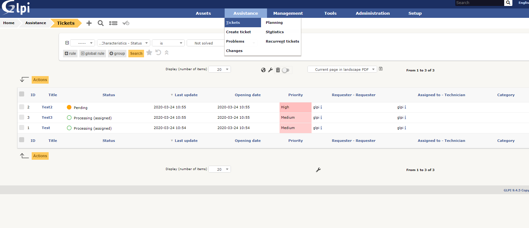 glpi Assistance - itsm управление задачами и инцидентами