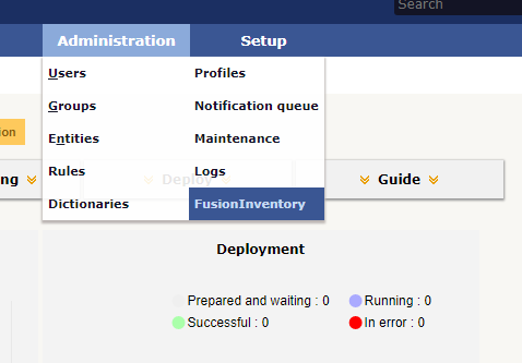 FusionInventory в glpi