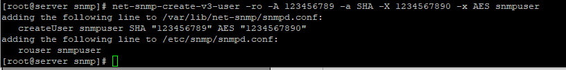 создать пользователя для snmpv3 net-snmp-create-v3-user 