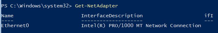 Get-NetAdapter