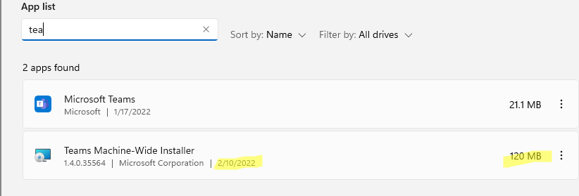 программа установлена на компьтер через групповую политику
