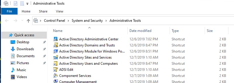 Запустить rsat из Administrative Tools