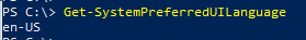 PowerShell задать язык интерфейса в Windows