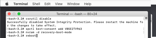 macos отключить system integrity protections