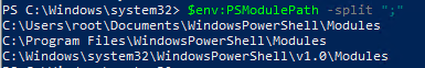 пути PSModulePath