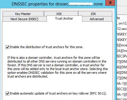 Репликация trust anchors между DNS серверами Active Directory