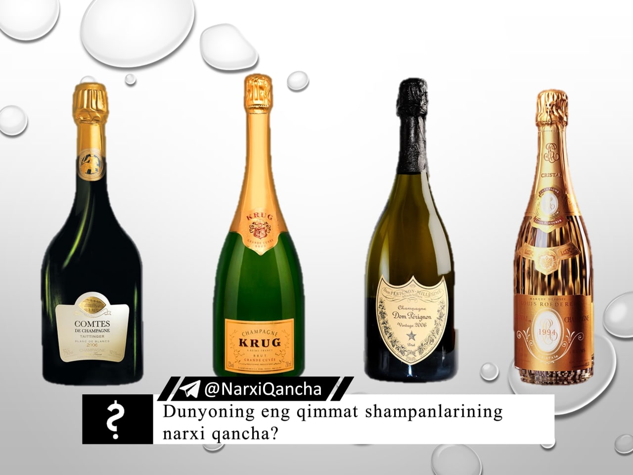 dunyoning eng qimmat shampanlarining narxi qancha haqida toliq malumot oling 65d077fb81c80