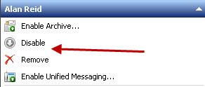  Disable и Remove Mailbox в Exchange 2010