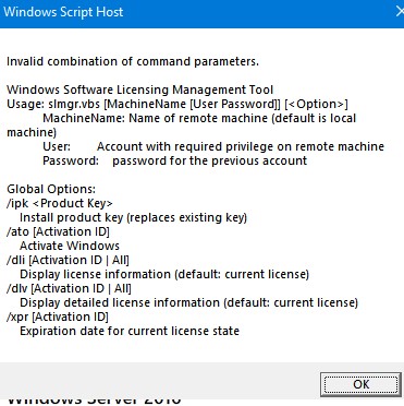 slmgr.vbs скрипт для управления активацией windows