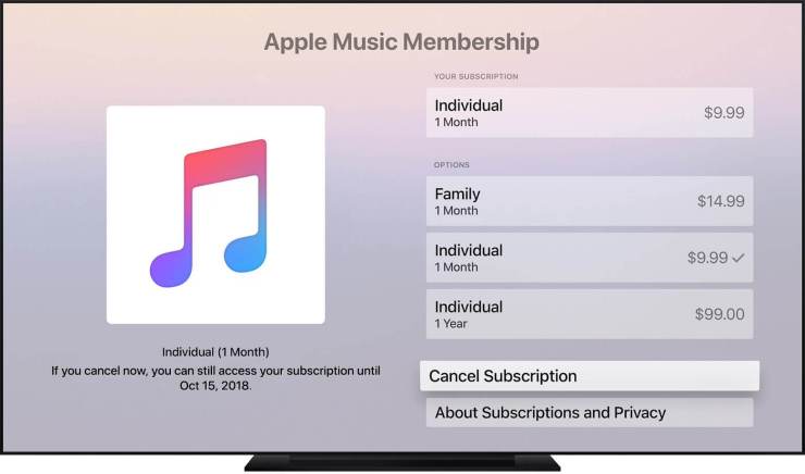 iphone ipad mac va apple tv da apple music dan va boshqa dasturlardan obunani qanday ochirish mumkin haqida malumot 65ce127ba2372