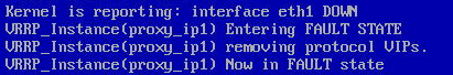 Keepalived Now in FAULT state 