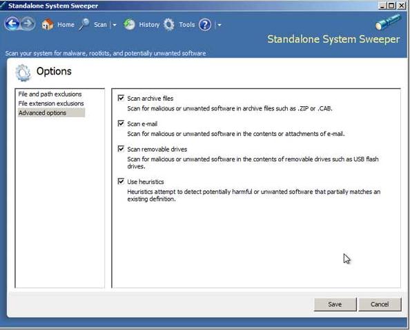 офлайн антивирус Standalone System Sweeper