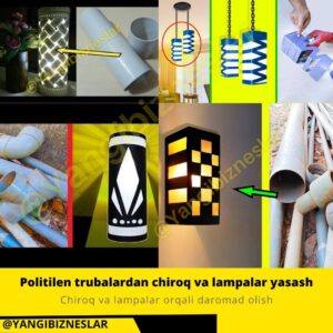 polietilin trubalar orqali ajoyib chiroq lampa va fonarlar tayyorlash 65cadb68bb114