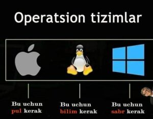 qaysi operatsion tizimni ishlatsam yaxshi windows macos yoki