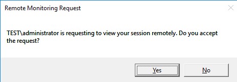 уведомление administrator запрашивает удаленный просмотр вашего сеанса. Вы принимаете этот запрос?