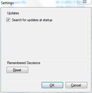 сброс настроек