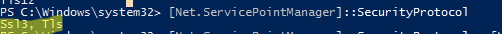 версия протокола TLS в PowerShell по-умолчанию