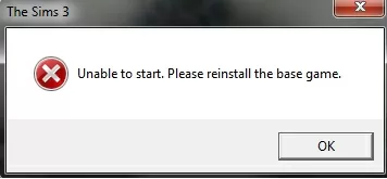 Unable to start. Please reinstall the base game в Sims 3 – как исправить? 2 unable to start please reinstall the base game d0b2 sims 3 d0bad0b0d0ba d0b8d181d0bfd180d0b0d0b2d0b8d182d18c 65d9fe83d124a