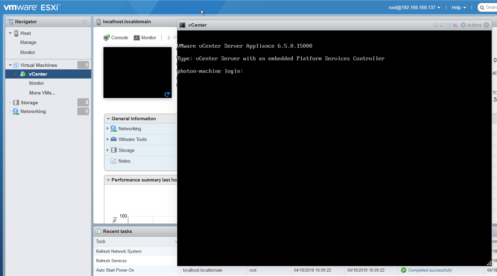 vCenter Server Appliance 6.5 «не запускается» после перезагрузки хоста 4 введите пароль vcenter server applicance