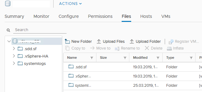 каталог systemlogs для esxi на vmfs datastore