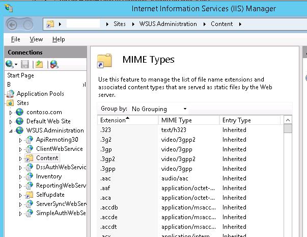 iis типы mime 