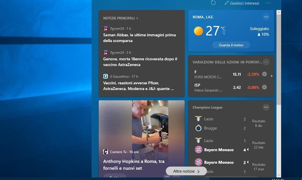 windows 10 vazifalar panelidan ob havo va yangiliklarni qanday ochirish mumkin haqida malumot 65cdc5a502e5d
