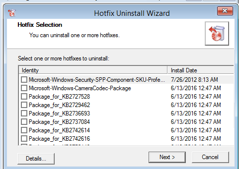 MSDaRT - Hotfix Uninstall - удаление обновления, которое мешает загрузке Windows