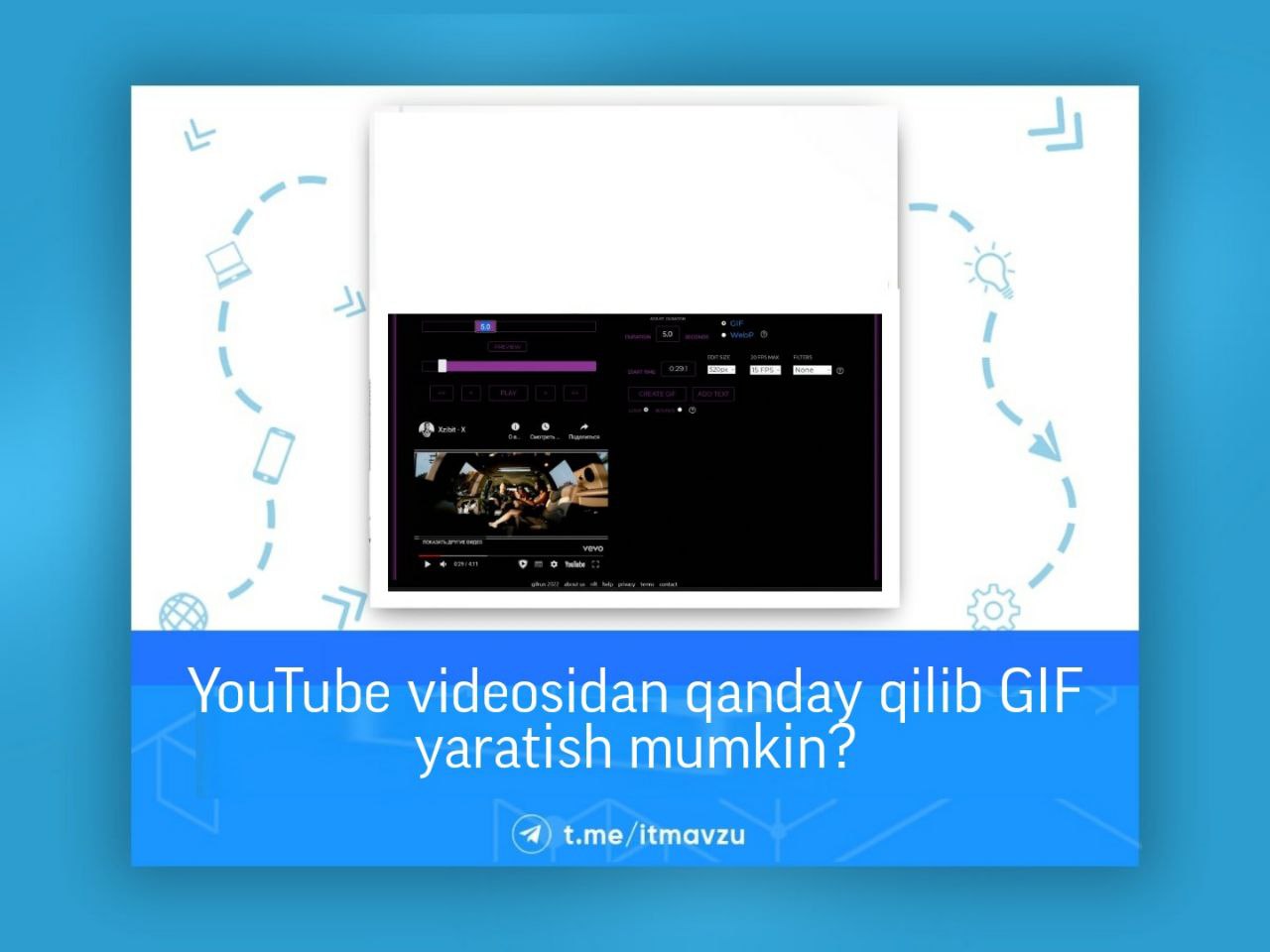 youtube videosidan qanday qilib gif yaratish mumkin haqida toliq malumot oling 65d079b4256ca