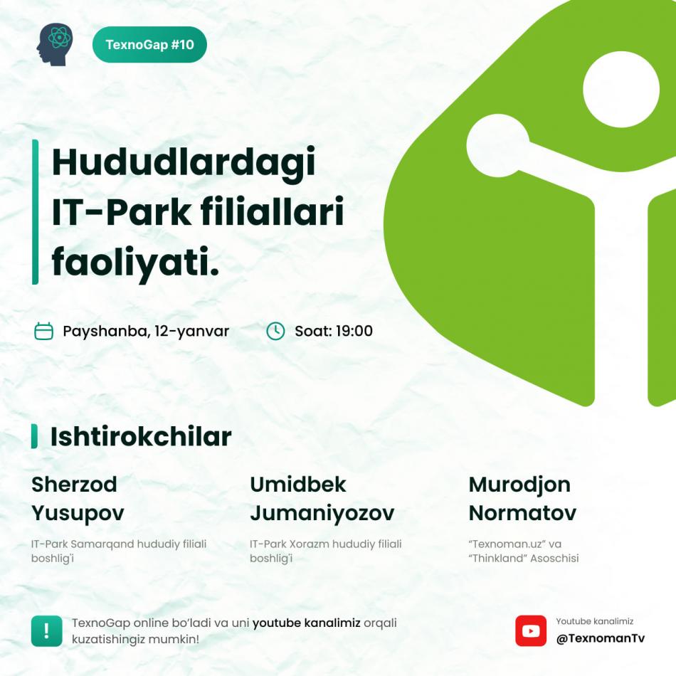 texnogap 10 hududlardagi it park filiallari faoliyati samarqand va xorazm it park filiallari 65e4b374de5dc