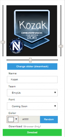 Делаем персональный автограф игрока DreamHack со своим ником