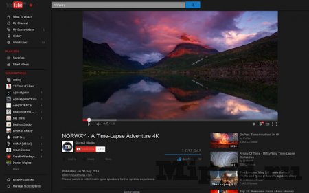 Как включить тёмную тему на YouTube Как включить тёмную тему на YouTube
