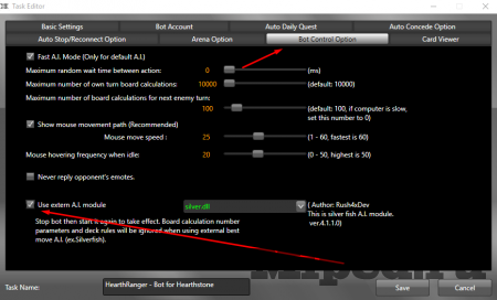 Как настроить бот Hearthranger для Hearthstone: Heroes of Warcraft