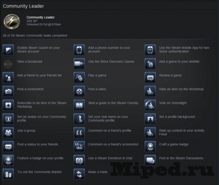 Новый значок Community Leader в Steam и как его получить