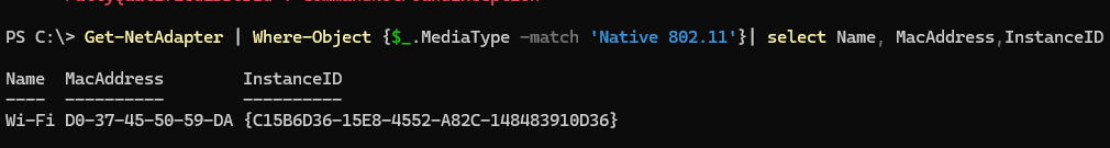 Рандомизация MAC адреса для Wi-Fi подключений в Windows 5 Узнать ID и MAC адрес Wi-Fi адаптера