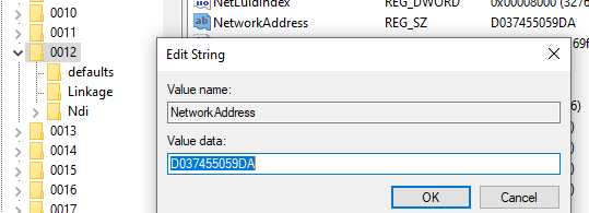 Рандомизация MAC адреса для Wi-Fi подключений в Windows 7 Зафиксировать статический MAC адрес NetworkAddress