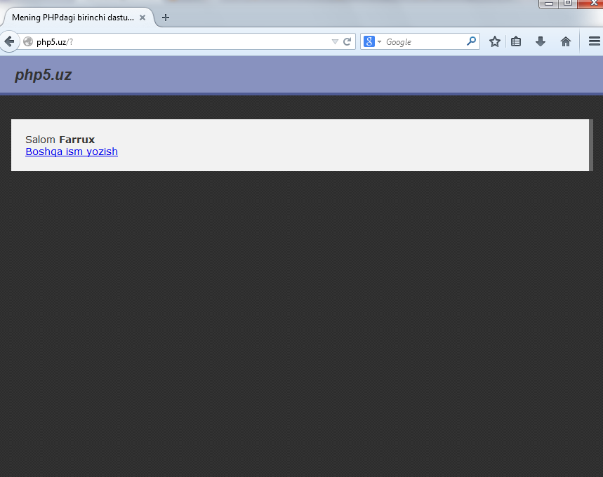 php developer phpda birinchi dastur 3 68a3027e4cb64