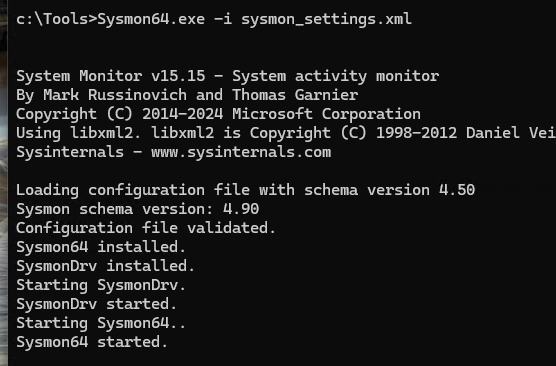 sysmon установка драйвера и правила