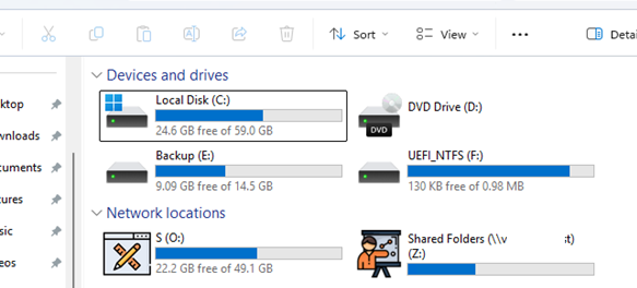 новые иконки для локальных и сетевых дисков